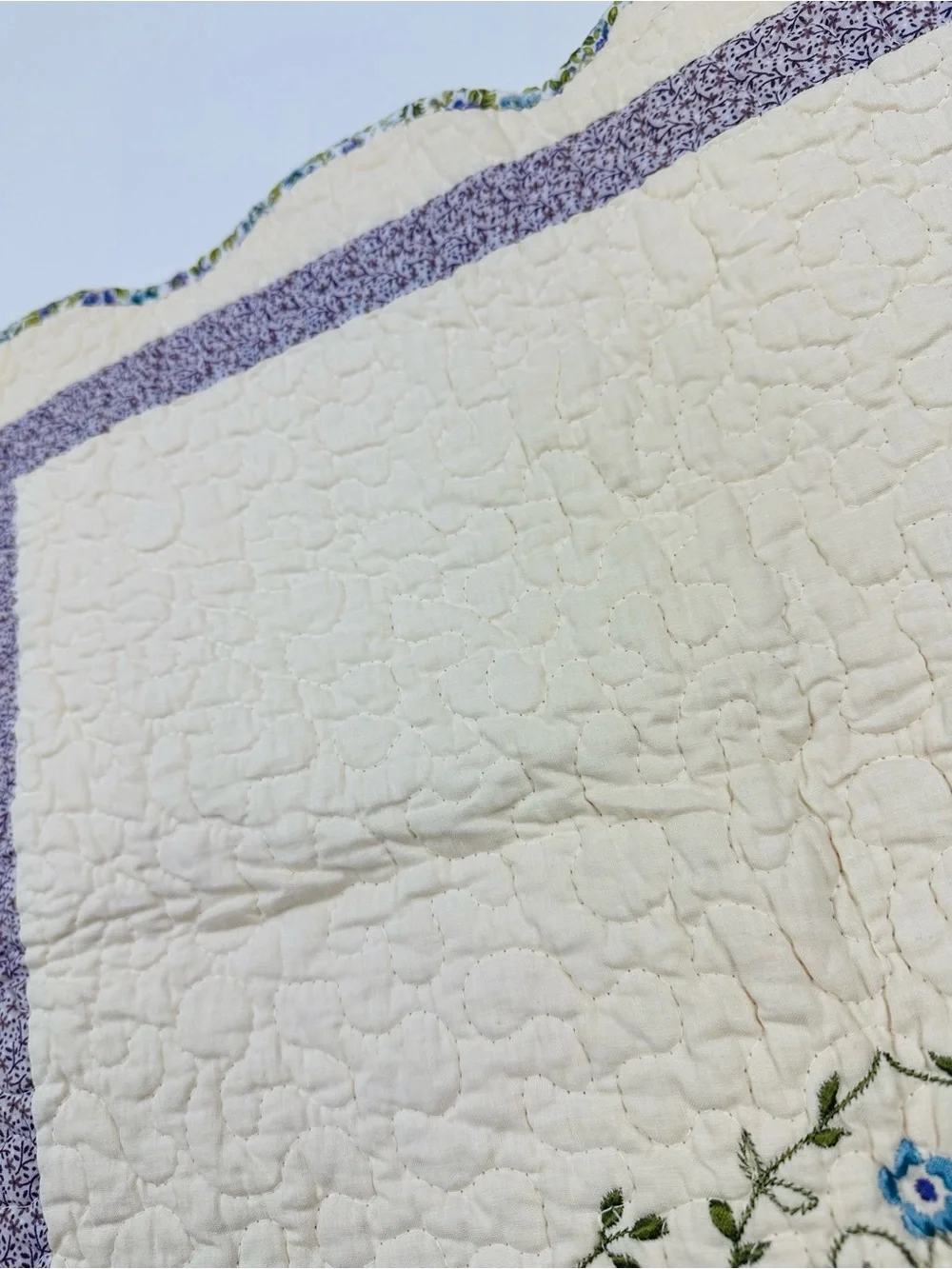 JC Penney Home Everly Quilted Pillow Case King Size Pillow Sham NWT